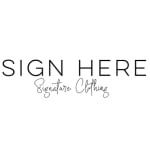 Sign Here Signature Clothing logo