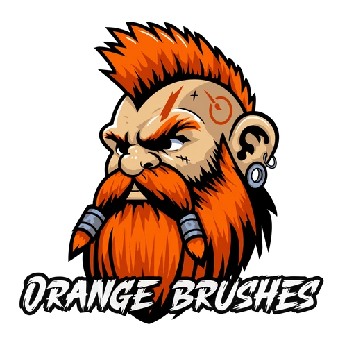 Orange Brushes logo